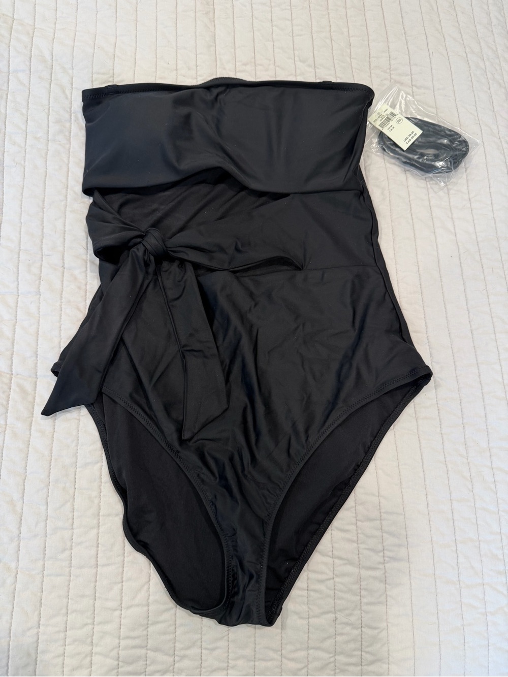 Aerie Wrap Tie one piece swimsuit - Black NWT
